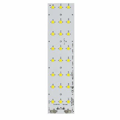 Placa LED (PCB) 24 LEDs SMD 5050 100W - Módulo Bicolor 72V+144V 5000K Branco Neutro