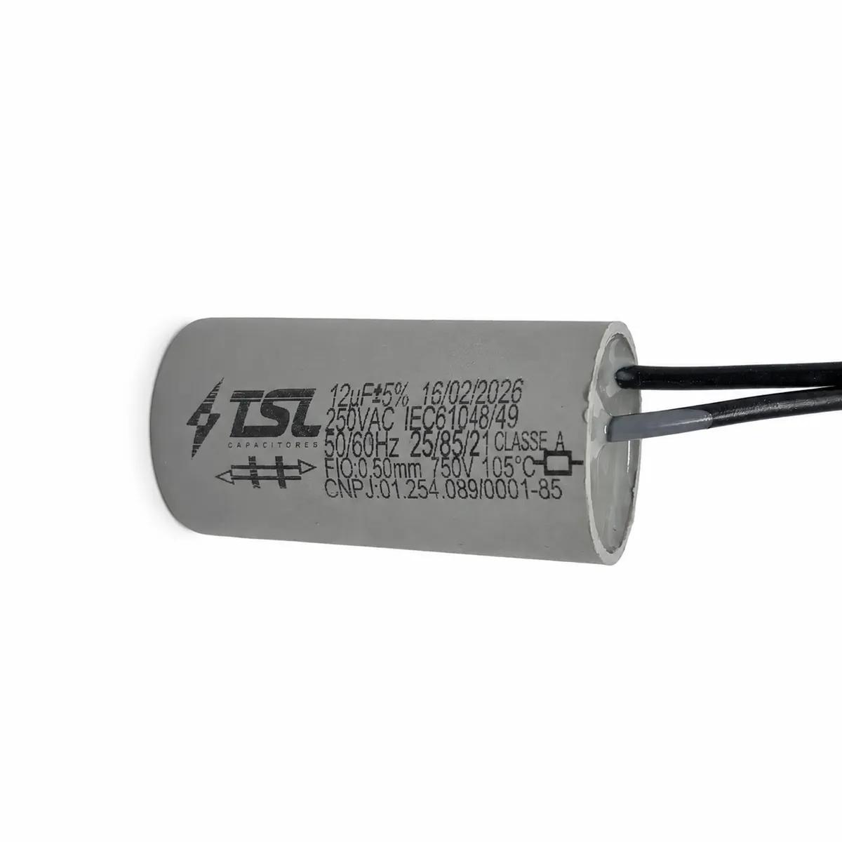 Capacitor 12µF 250VAC - Imagem 1