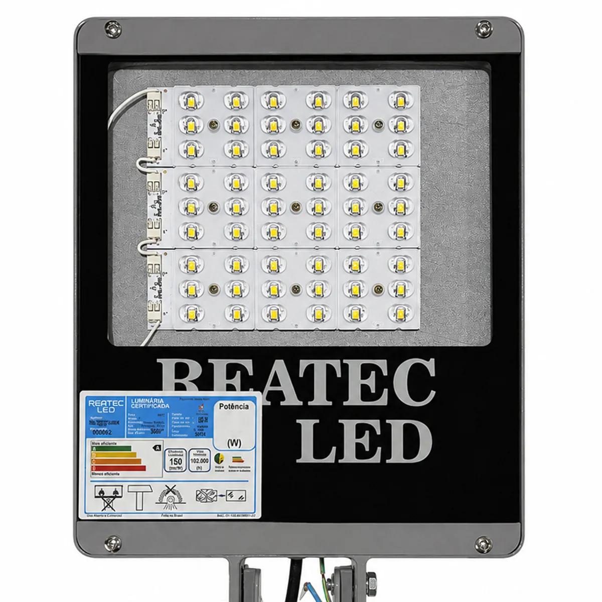 Luminária Pública LED 4000K - Base 7 Pinos - 30W a 240W - Bivolt 150 lm/W - Imagem 1
