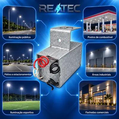 Reator Vapor Metálico Uso Externo - Galvanizado - 250W a 1000W- 220V - Miniatura 5