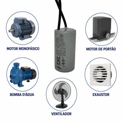 Capacitor 10µF 250VAC - Miniatura 2
