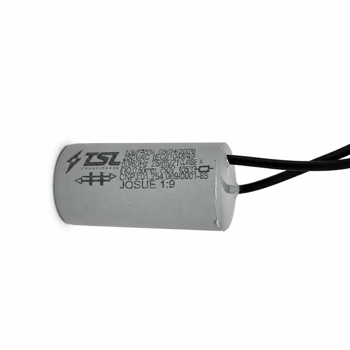 Capacitor 10µF 250VAC - Imagem 1