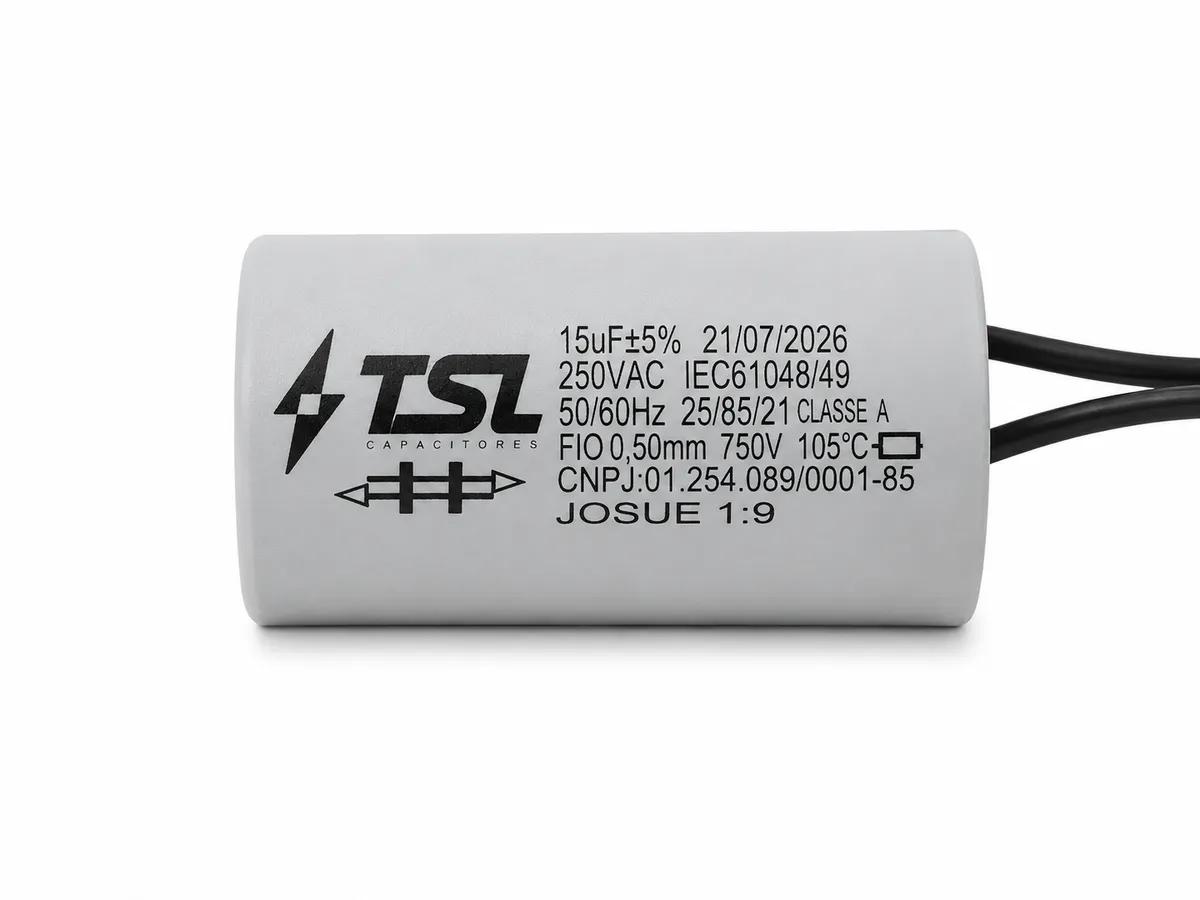 Capacitor 15µF 250VAC - Imagem 1