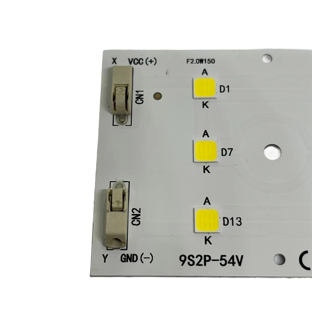 Placa LED (PCB) 24 LEDs SMD 5050 100W - Módulo Bicolor 72V+144V 5000K Branco Neutro - Imagem 2