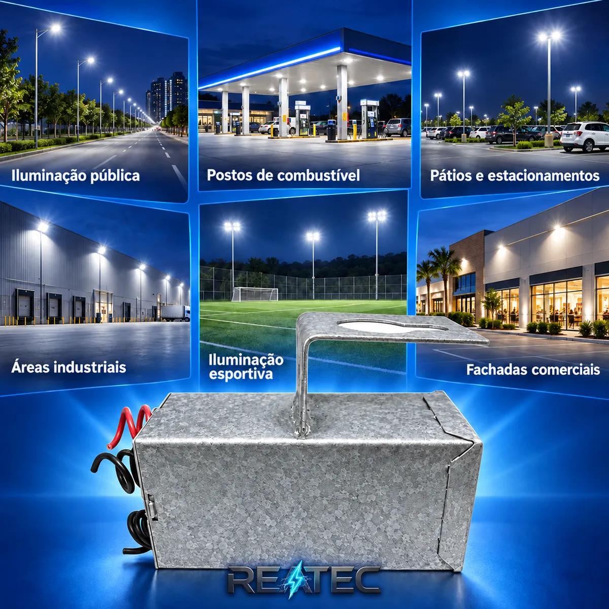 Reator Vapor de Mercúrio Uso Externo Galvanizado - 80W a 400W - 220V - Imagem 5