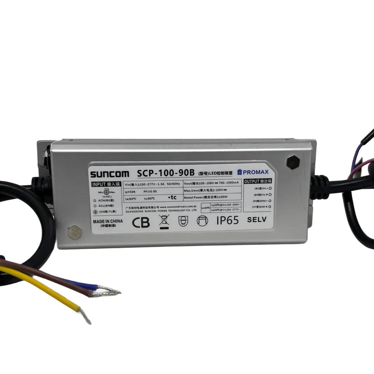 Driver Fonte para Luminária LED 100W Suncom - Saída 36V a 108V Bivolt 127/220V - Imagem 1