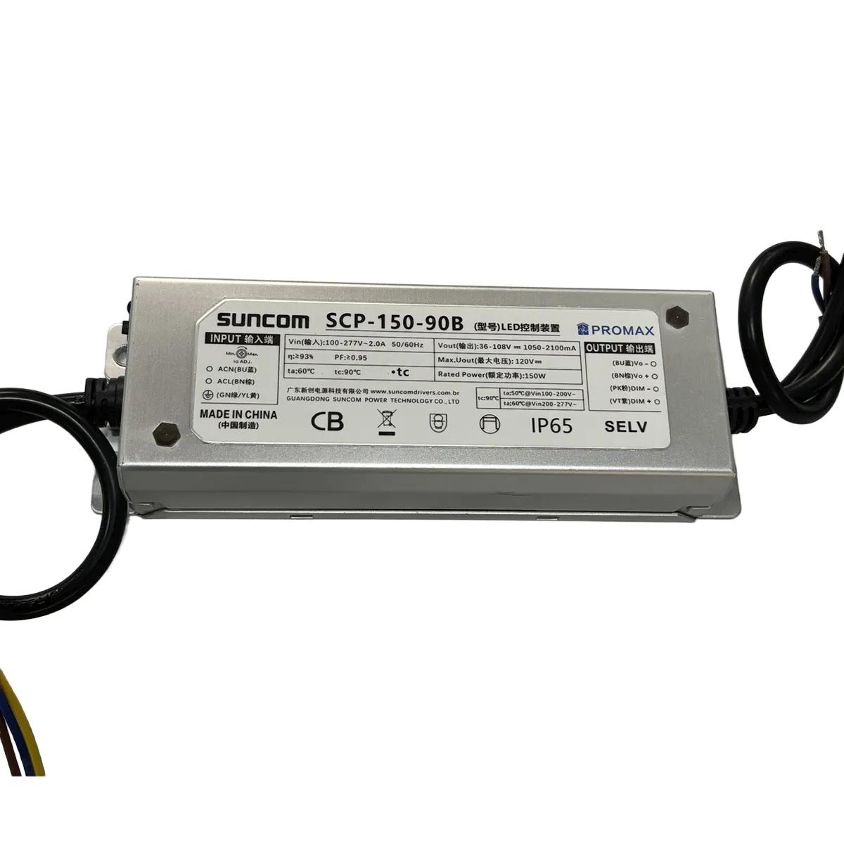Driver Fonte para Luminária LED 150W Suncom - Saída 36V a 108V Bivolt 127/220V - Imagem 2