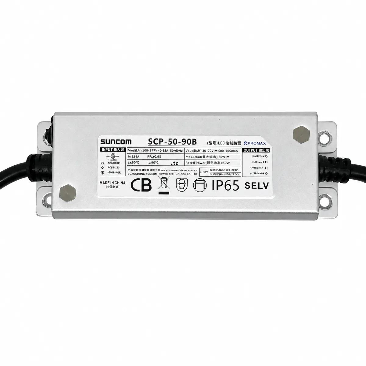 Driver Fonte para Luminária LED 50W Suncom - Saída 30V a 72V Bivolt 127/220V - Imagem 1