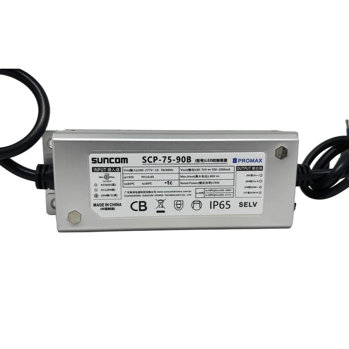 Driver Fonte para Luminária LED 75W Suncom - Saída 30V a 72V Bivolt 127/220V - Imagem 1